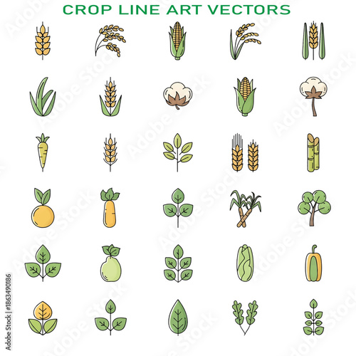 Crop Concept — Agriculture, Farming, and Nature Growth Scene