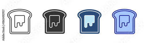 Toast Icon Set. Designed In Multi Style