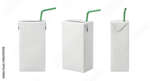 blank juice box different angles 