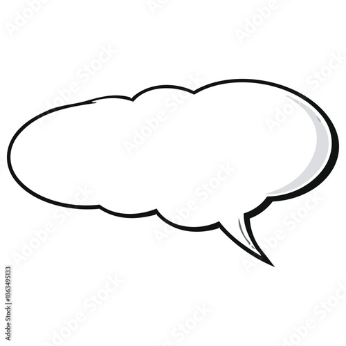 Blank empty speech bubbles set vector illustration collection cartoon design elements dialogue boxes communication placeholders graphic novel templates chat message balloon shapes
