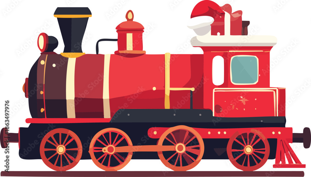 Fototapeta premium vintage steam locomotive