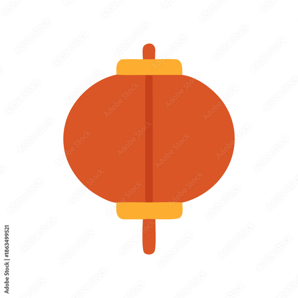 Obraz premium Red and yellow chinese lantern for festive designs. Perfect for chinese new year, celebrations, decorations, festive backgrounds, cards, invitations, and crafts.