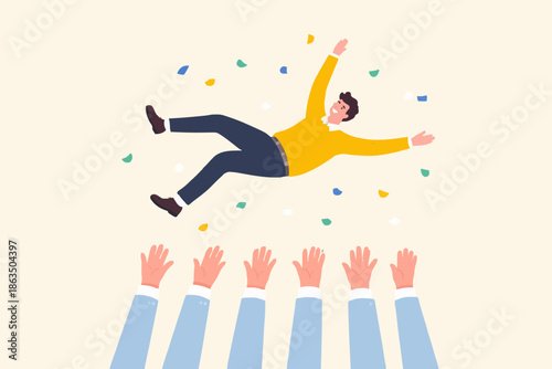 People Falling With Support