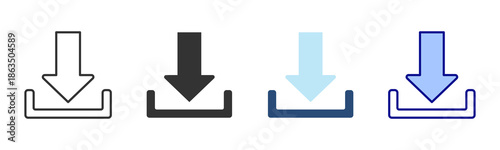 Download Icon Set. Designed In Multi Style