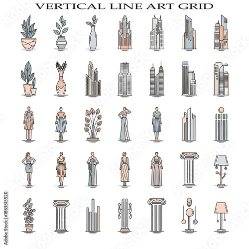 Vertical Orientation Creative Photography for Modern Design