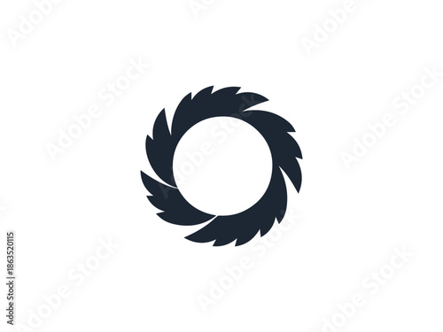 Expanding Creation Pattern Silhouette Vector