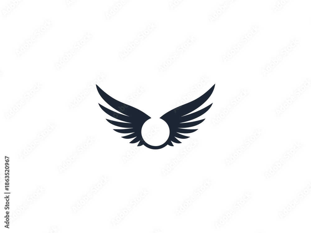 Obraz premium Expanding Creation Pattern Silhouette Vector