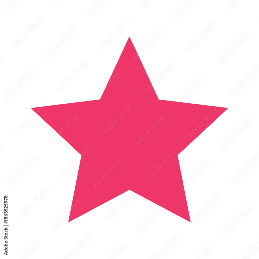 Fototapeta premium Pink Star Icon