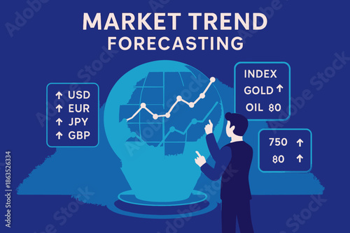 Market Trend Forecasting A Visual Representation of Financial Analysis.