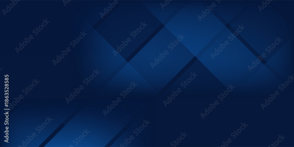 Obraz premium Black dark navy blue silver abstract pattern background. Geometric shape. Line triangle angle modern