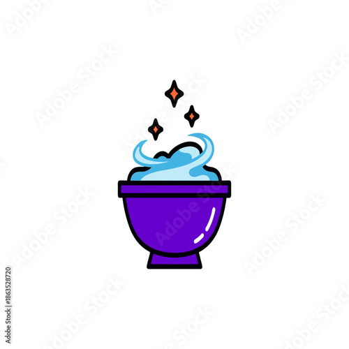 vector illustration of a toilet bowl