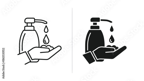 Hand hygiene with soap or hand sanitizer