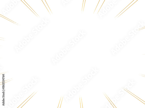 集中線, 漫画, 黄色, 光, 効果線, レーヨン, イラスト, サマータイム, 紙吹雪