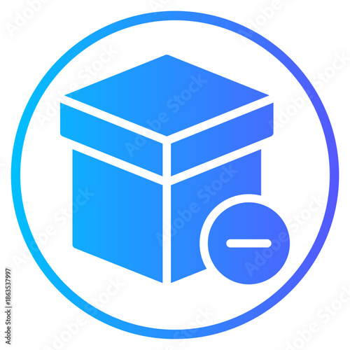 delete gradient icon