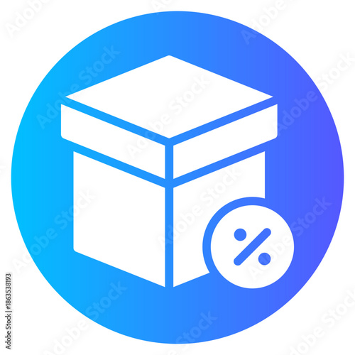 percent gradient icon