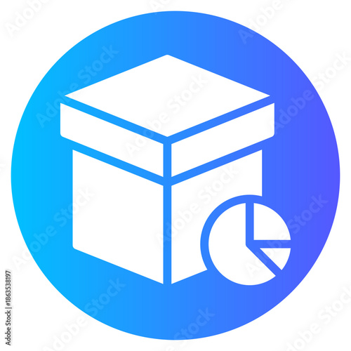pie chart gradient icon