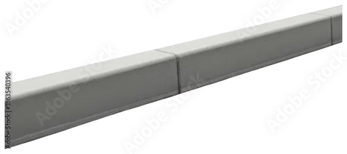 Panel kuchenny z motywem Grey concrete pavement curb stone section for road construction on a transparent background