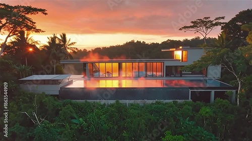 Luxury Villa Cinematic Drone Shot