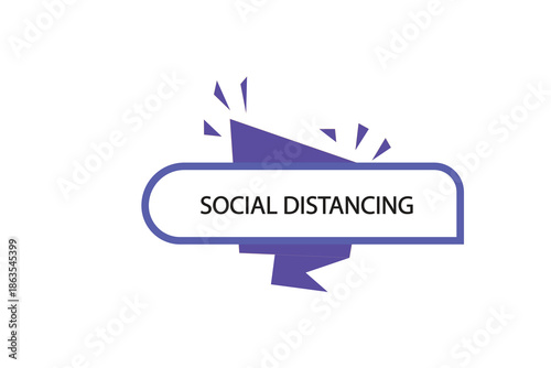 Print Button, web template, social distancing, banner label ,vector symbol.


