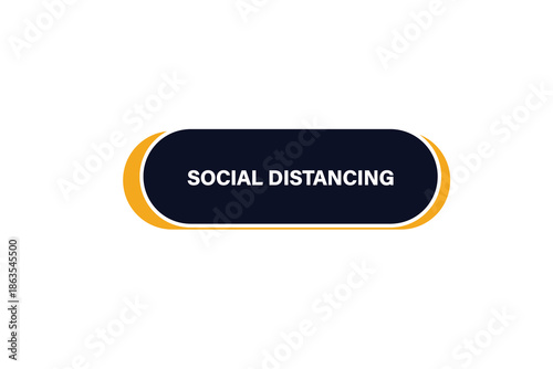 Print Button, web template, social distancing, banner label ,vector symbol.


