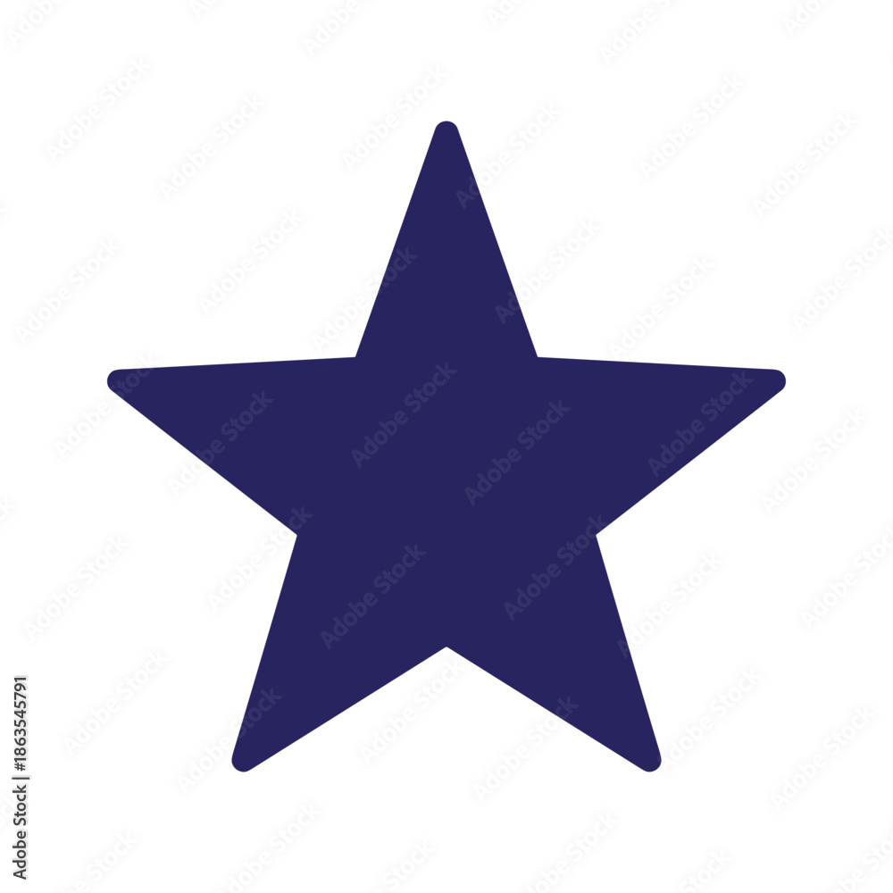 Fototapeta premium Star Icon Vector Illustration
