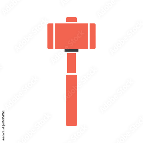 Red Mjolnir Icon