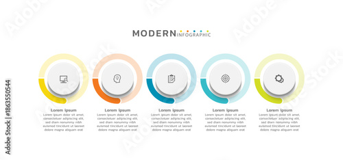 Presentation infographic business template design