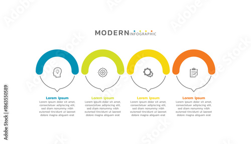 Presentation infographic business template design