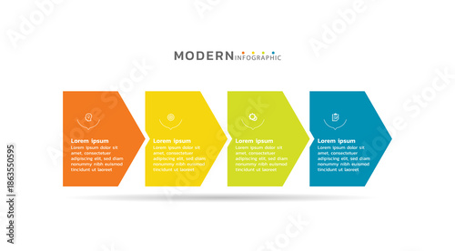 Presentation infographic business template design