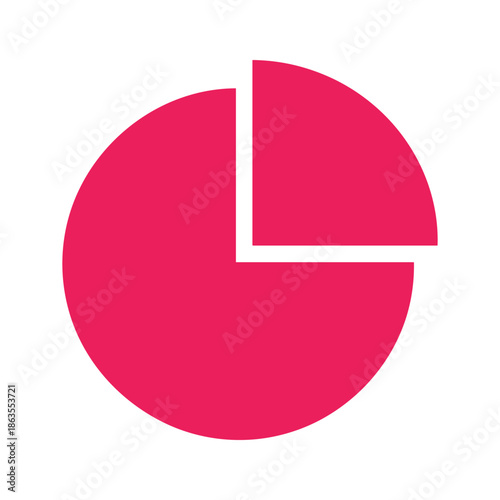 Pie Chart Vector Illustration