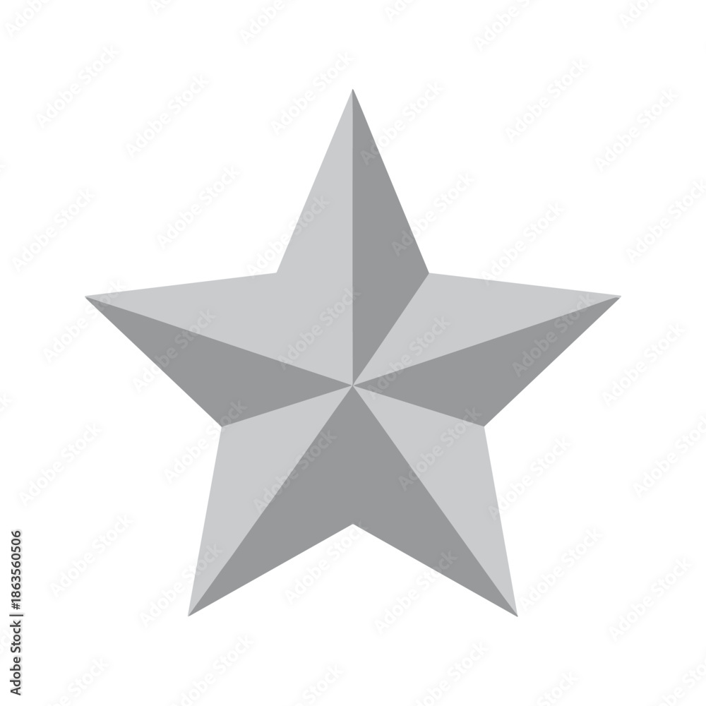 Obraz premium Grey Star Illustration