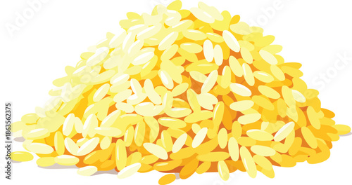 pasta on white background