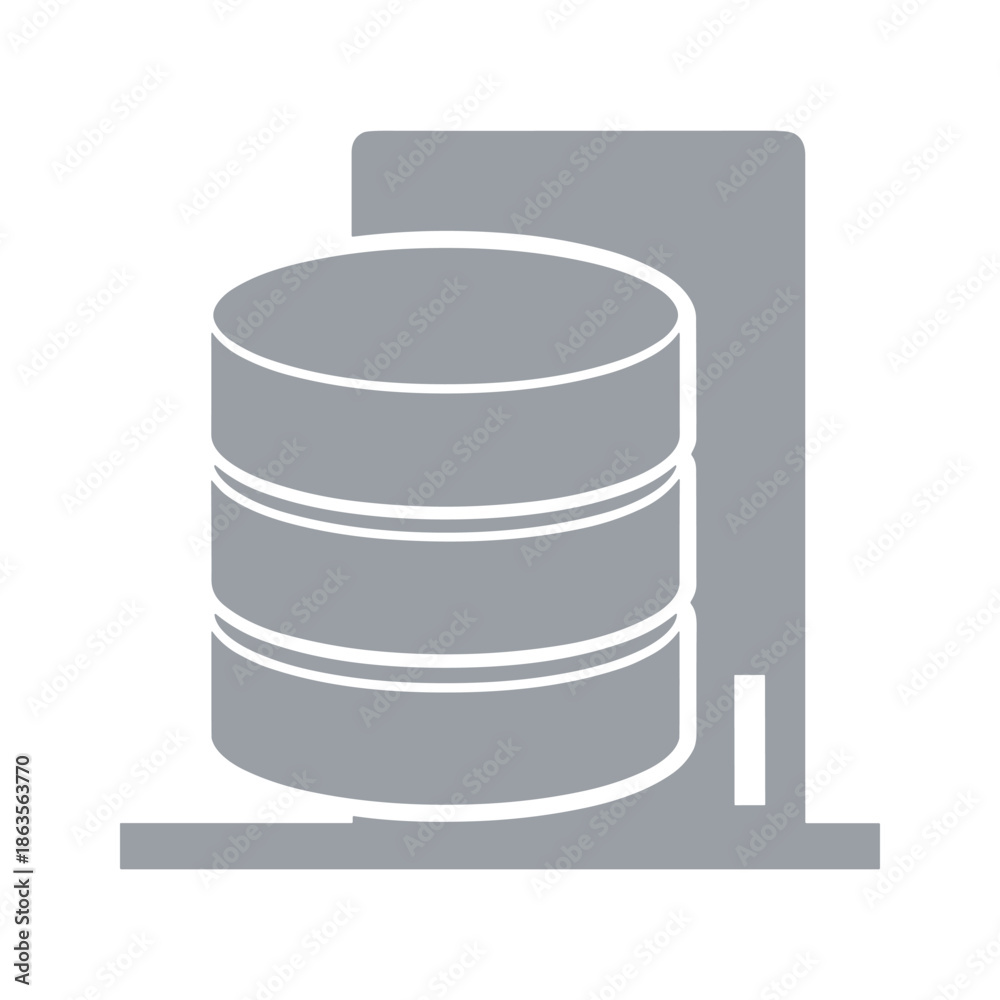 Obraz premium Database Icon Vector Illustration