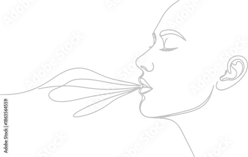 Woman whispering a secret