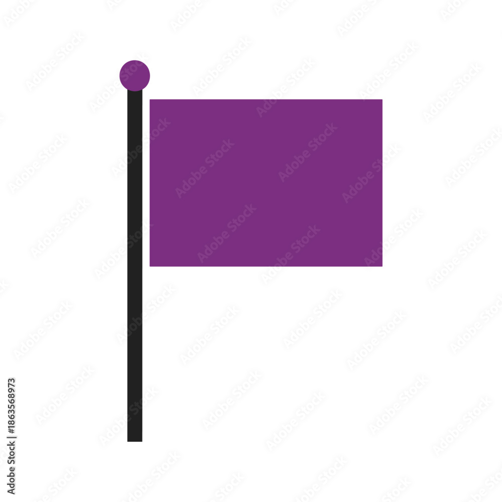 Obraz premium Purple Flag Illustration
