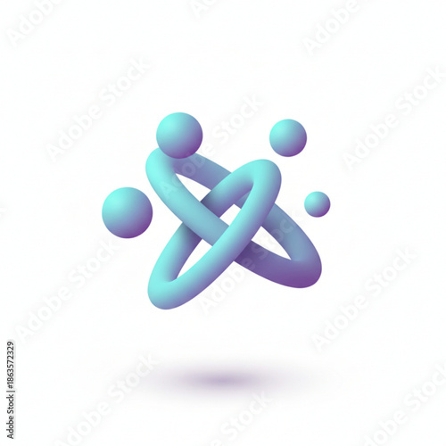 Modern abstract 3D shape with soft pastel gradient colors, perfect for digital backgrounds, branding, and creative design projects.