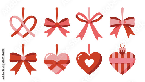 Valentine's Decorations: A charming assortment of Valentine's decorations, including hearts and ribbons, perfect for adding a touch of romance to any celebration. 