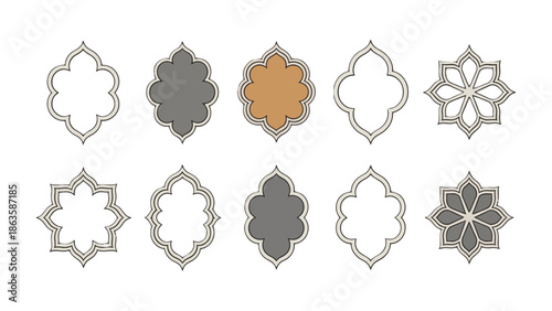 Geometric Design Elements: A captivating array of intricate geometric shapes and patterns, creating a visually engaging composition.