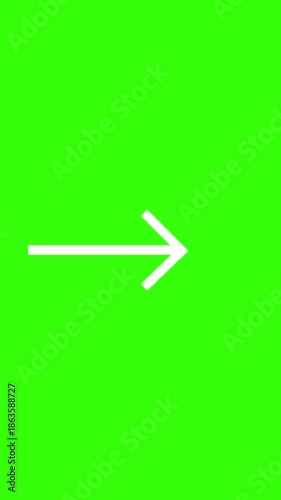 green screen arrow sign