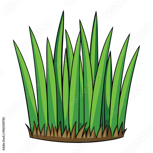 Fresh spring grass glistens under the sun, soft and vibrant green, swaying gently in the breeze, bringing life, renewal, and the joyful essence of the season.
