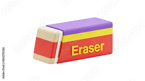 Colorful 3D Eraser with 