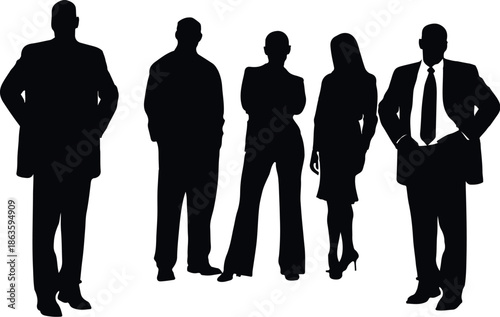 business people silhouettes