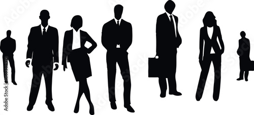 silhouettes of people