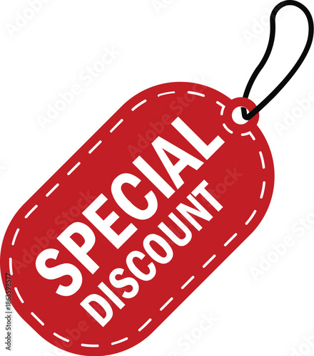 Discount percent tag icon.Shopping tag, discount coupon, label with percentage symbol, low price.Promotion price tag icon collection.