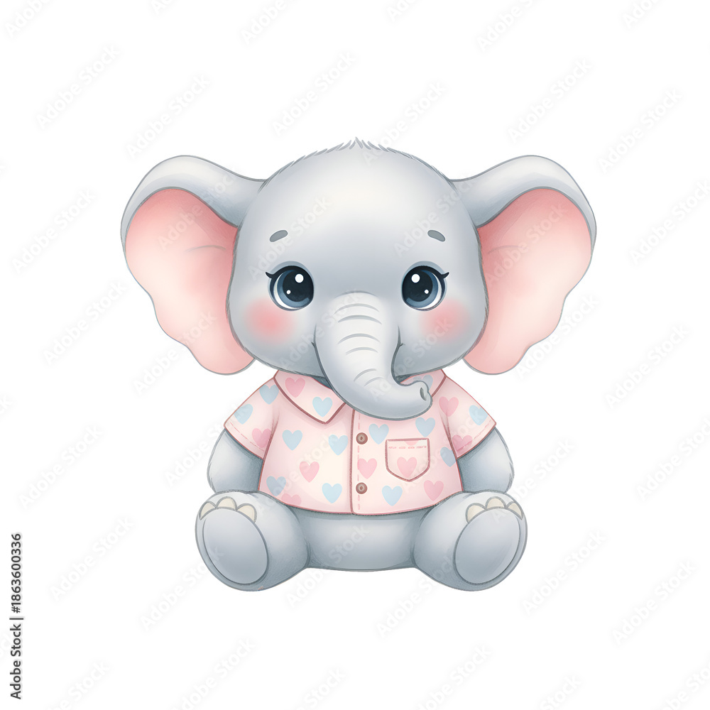 Fototapeta premium cute elephant