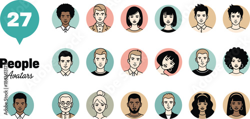 Diverse group of people engaged in lively conversation, communicating ideas and sharing information through speech bubbles and icons representing connection and discussion