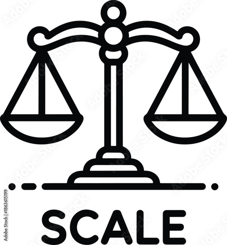 Scales of Justice Symbol of Law and Balance