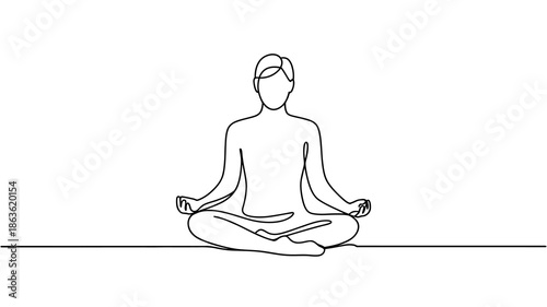 Person meditating in peaceful pose