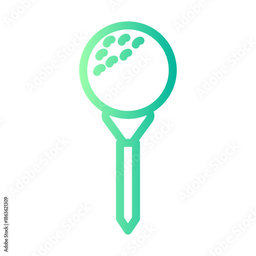 golf ball gradient icon