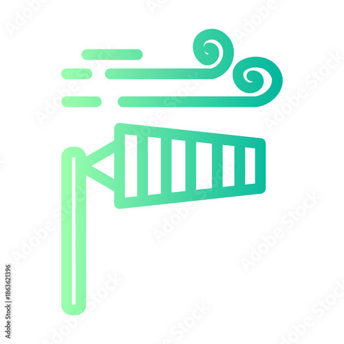 wind socket gradient icon